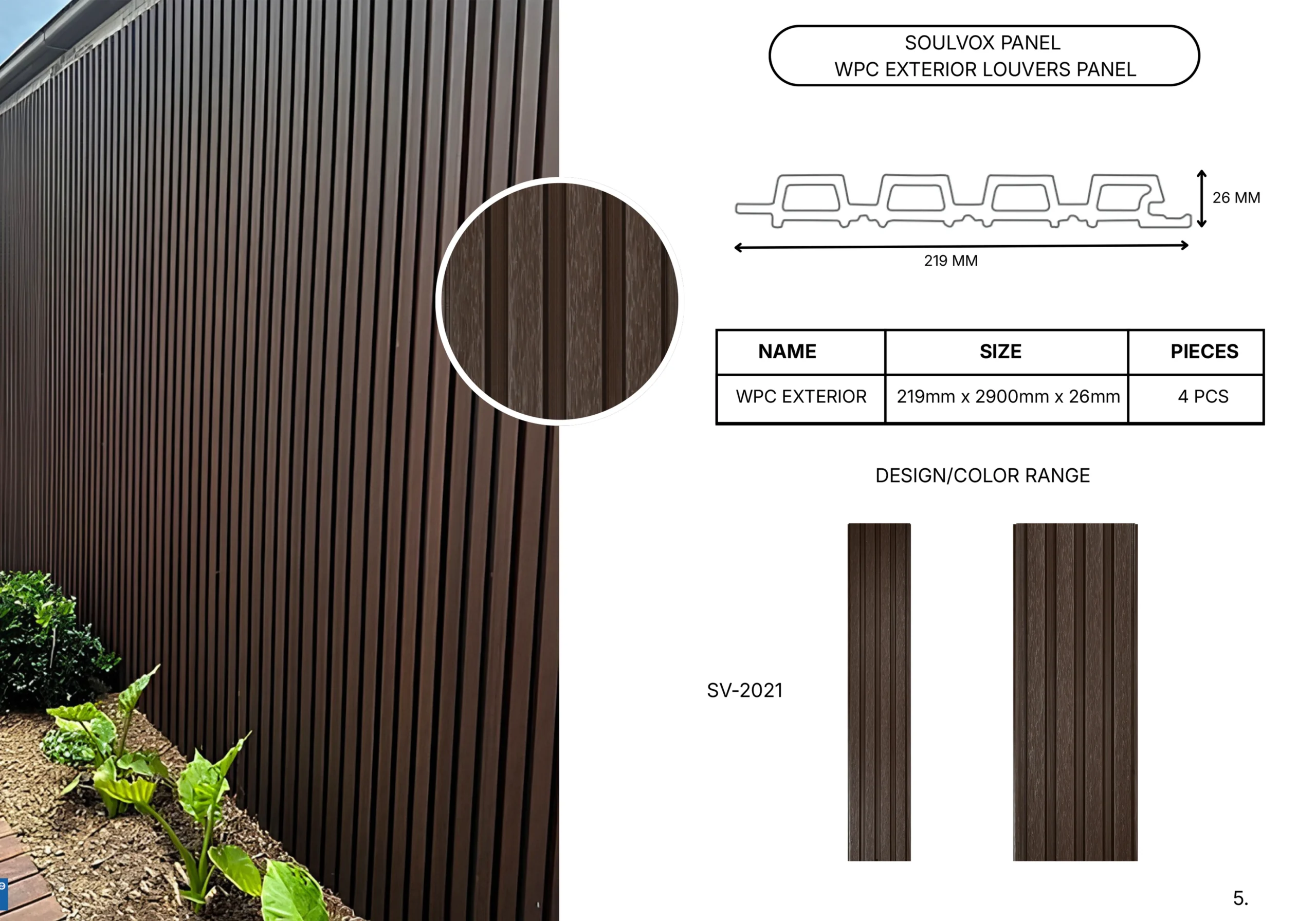 Ribbed Linear Panel