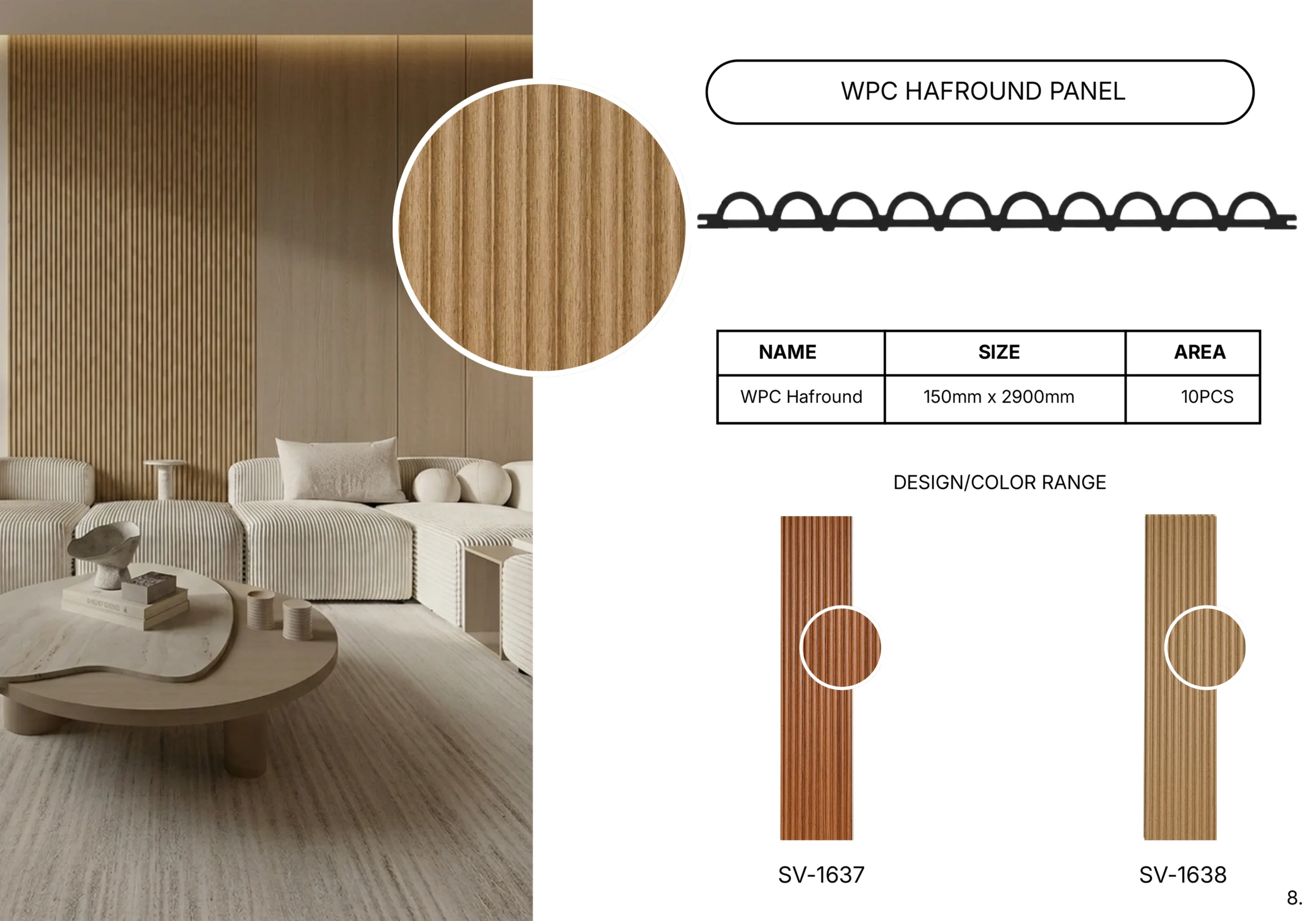 Ribbed Linear Panel